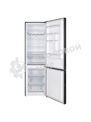 Холодильник Maunfeld MFF200NFB черный двухкамерный инвертор 271/106 л морозилка снизу, No Frost