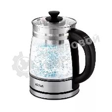Чайник электрический Kitfort KT-6119 1.7л. 2200Вт прозрачный (корпус: стекло)