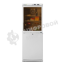 Холодильник фармацевтический Pozis ХФД-280-1 с дверьми с тонированным стеклом двухкамерный 280л