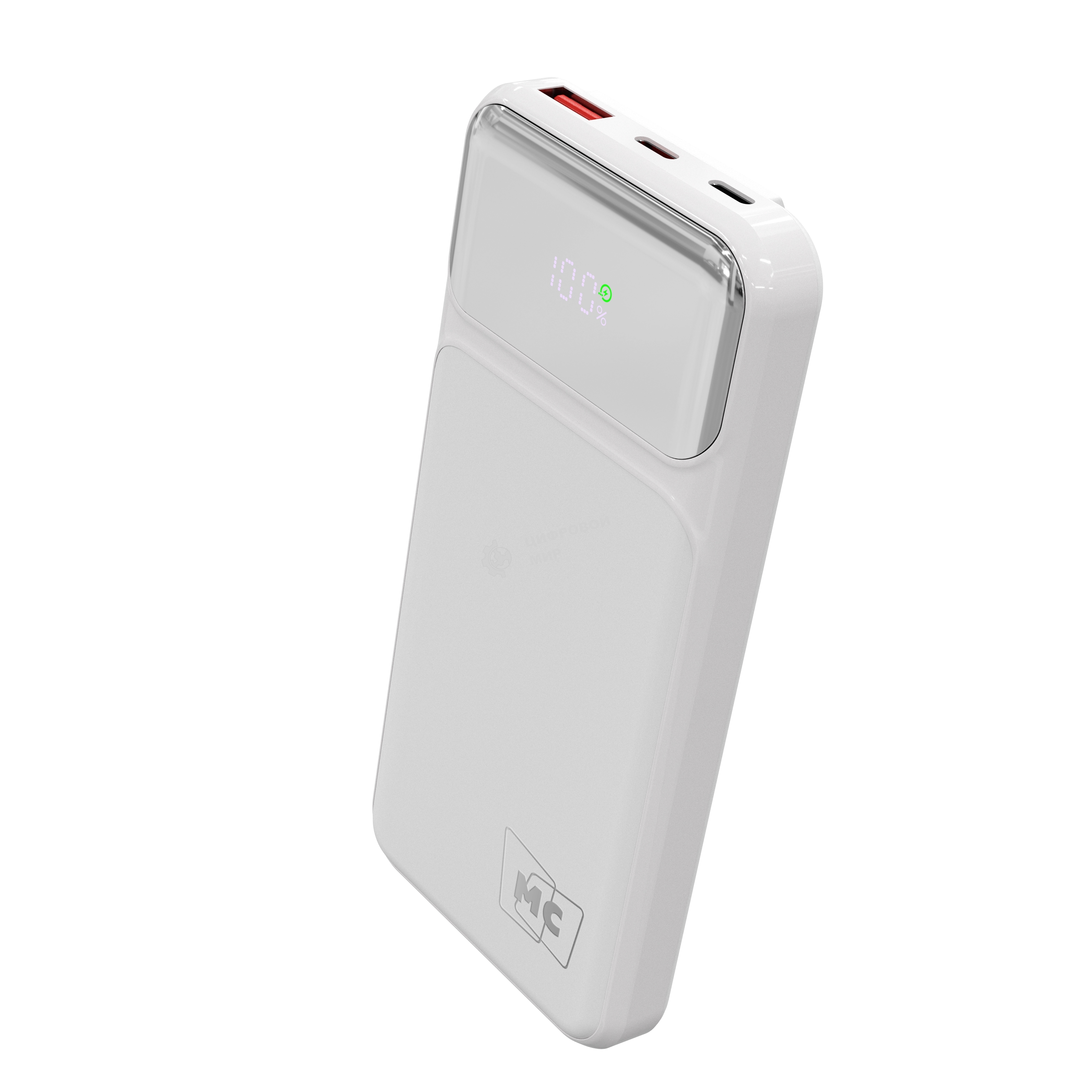 Портативный аккумулятор MORE CHOICE (4620202552747) PB29-10 10000mAh 1USB+2Type-C 3.0A 22.5W+PD20W+QC3.0, белый
