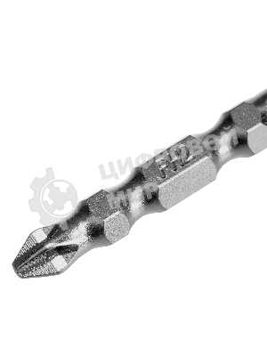 Набор бит двухстор. Gross PH2-T30х45мм, PZ2-H4х45мм, сталь S2, 2 шт.