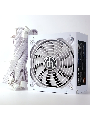 Блок питания Ginzzu MC800 14CM 80+Bronze Белый