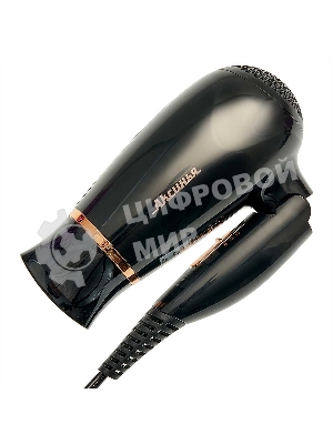 Фен АКСИНЬЯ КС-705 черный/золотистый, 1200 Вт, компактный