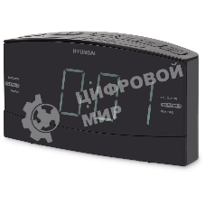 Радиобудильник Hyundai H-RCL238 черный LCD подсв:белая часы:цифровые FM
