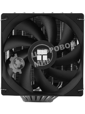Кулер для процессора Thermalright Phantom Spirit 120 SE черный (4-pin PWM, 154mm, Ni/Cu, 7x6mm, 2x120мм, 66.17CFM, 25.6dBA, 1500RPM, S: 1200, 1700, 1851, 115X, AM4, AM5, silver, black)