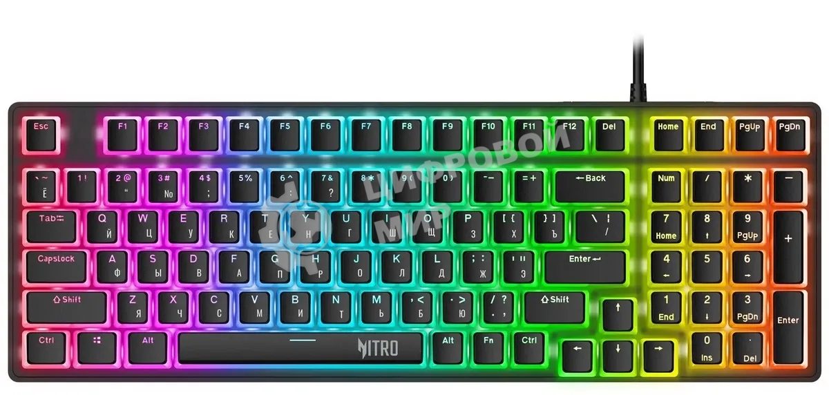 Клавиатура проводная Acer Nitro OKW303, USB, черный