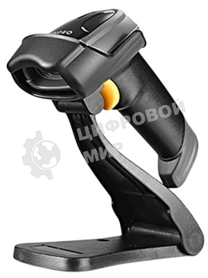 Сканер штрих-кода ручной Mindeo MD6600-HD_stand 2D имидж, проводной, подставка в комплекте, 100 скан/сек, USB, серый