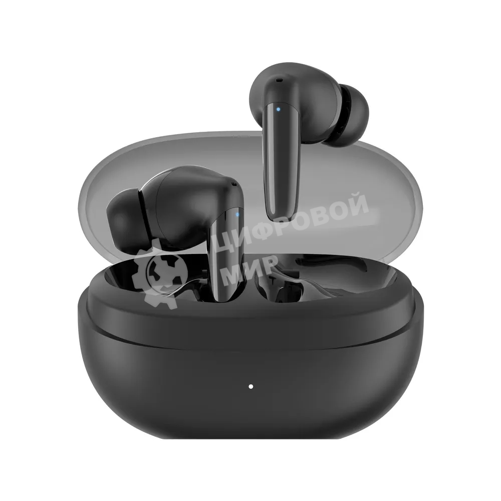 Наушники TWS Tecno Buds 4 черный, внутриканальные, Bluetooth, до 6 ч