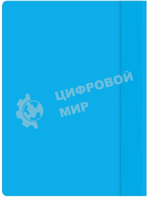 Папка-скоросшиватель Silwerhof Eco A4, прозрачный верхний лист, пластик, голубой