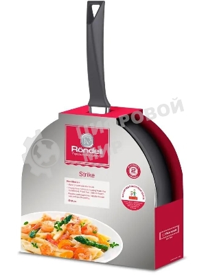 Сковорода ВОК Rondell Strike RDA-1398, 28 см, антипригарное покрытие, алюминиевая