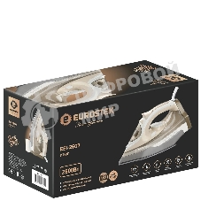 Утюг Eurostek EEI-2607 бежевый/белый, 2600 Вт, 45 гр/мин, 140 г/мин, 350 мл