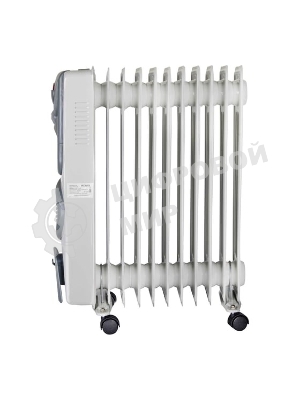 Обогреватель масляный Ресанта ОМ-12НВ (11 секций) белый, 2900 Вт, 25 м2, термостат 67/3/12