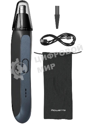 Триммер Rowenta TN3720E0 черный/серый (насадок в компл:1шт)