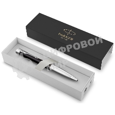Ручка шариковая Parker Urban Core (CW2150858) Muted Black CT, M, черные чернила, подарочная коробка с европодвесом