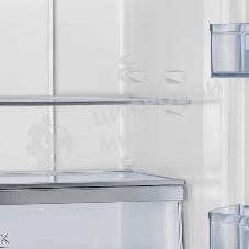 Холодильник Maunfeld MFF181NFB черный глянцевый, трехкамерный, 333/164л, морозилка сбоку, No Frost, Side by Side