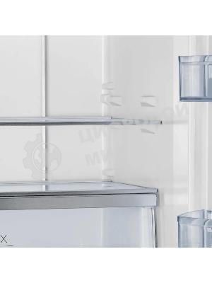 Холодильник Maunfeld MFF181NFB черный глянцевый, трехкамерный, 333/164л, морозилка сбоку, No Frost, Side by Side