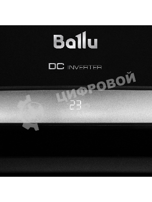 Внутренний блок сплит-системы Ballu BSPI/in-10HN8/BL/EU инвертор, 10000 BTU, 27 м², 21 дБ, охлаждение, обогрев, осушение, черный