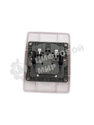 Розетка ЭРА 2X2P, 16A-250В, IP20, белый (10/100/1600)