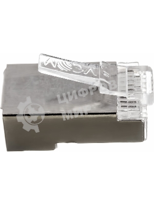 Коннектор VCOM RJ45 8P8C для FTP кабеля 5 кат. экранированные, 20 шт,