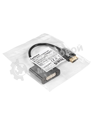 Кабель-переходник DisplayPort-DVI ExeGate EX-DPM-DVIF-0.1 (20M/19F, 0,1м)