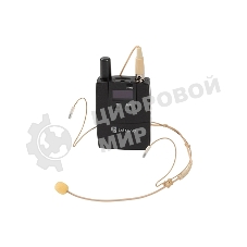 Беспроводной комплект INTREND ITWMIC-BPHS-1 поясной приемник + головная гарнитура. Подходит для приемника Rx2-1S