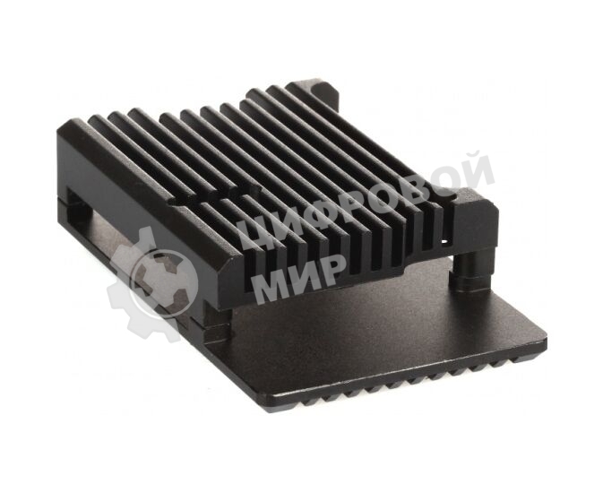 Компьютерный корпус Qumo Aluminum case without fan, Raspberry Pi 4, black(RS006)