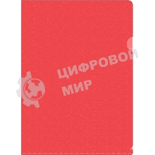 Папка-уголок Silwerhof Eco тисненый A4, пластик, 0.12мм, красный