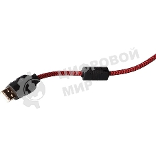 Гарнитура QUMO Atlantis чёрный, проводная, USB, подсветка