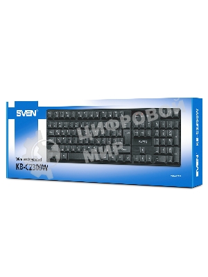 Клавиатура SVEN KB-C2300W беспроводная, радиоканал, чёрный