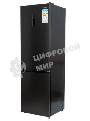 Холодильник Smile SRF378DI графит двухкамерный 240/95л морозилка снизу, No Frost