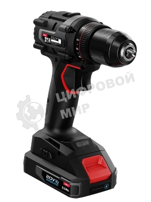 Дрель-шуруповерт Deli DE-DZ20-2D2, 20 В, 2 Ач, 70 Нм, бесщеточный