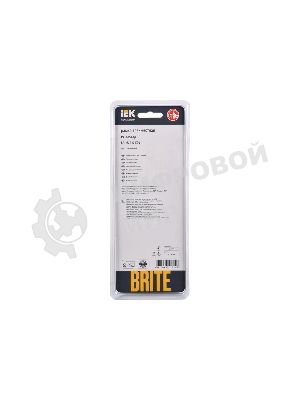 Рамка 3-местная IEK BRITE РУ-3-2-БрД стекло дымчатый