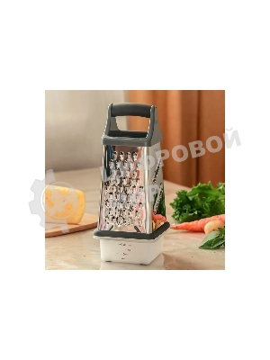 Терка TalleR TR-21922 Размер: 10,2x10,2x21 см.с контейнером 4 в 1