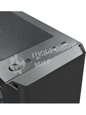 Компьютерный корпус XASTRA A402M 4FRGb Black mATX/Mesh/full-size TG/4x120мм FRGb fans/A402M-4FC12F-BK