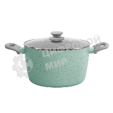 Кастрюля Maunfeld HELGA MCS57FA05FS из кованого алюминия со стеклянной крышкой, 24 см, 5,7 л.