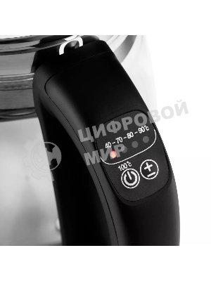 Чайник электрический Kitfort KT-6119 1.7л. 2200Вт прозрачный (корпус: стекло)