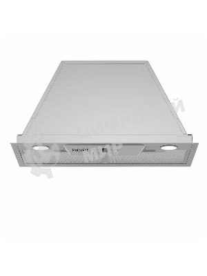Встраиваемая вытяжка Hotpoint HPAE 52FLB X, управление сенсорное, Серебристый