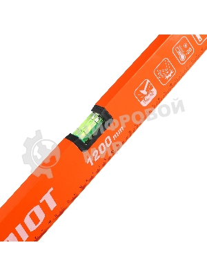 Уровень PATRIOT LRP-1200, магнитный, алюминиевый фрезерованный, усиленный, 1200мм