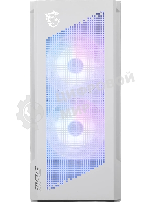 Компьютерный корпус MSI MPG VELOX 300R AIRFLOW PZ белый, Global, 2xUSB 3.2 Gen 1, 1xUSB 3.2 Gen2Type-C, 2x160мм ARGb Fan, 1