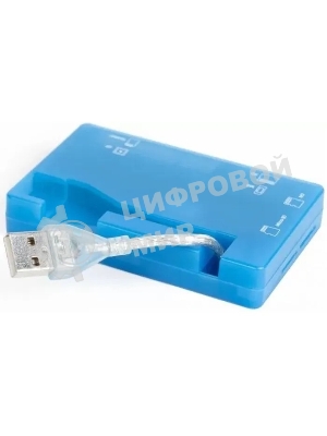Карт-ридер AeroCool AMGCRM8300/синий/microSD/miniSD/SD/MMC/RS-MMC/MMCplus/MMC/MS Pro/MS/USB 2.0/пластик