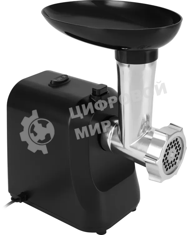 Мясорубка электрическая Vitek VT-MG3600 черный, 1800 Вт, 1.6 кг/мин, реверс, защита от перегрузки, насадки - 4