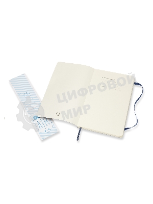 Блокнот Moleskine CLASSIC SOFT QP616B20 Large 130х210 мм, 192 страниц, линейка, мягкая обложка, синий сапфир