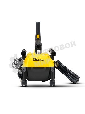 Мойка высокого давления 130/70 бар, KOLNER K140F, на 4 колесах, 1600Вт, 480л/ч, метал.помпа, шланг ВД 5м, кабель 5м, самовсас, Auto stop (пеногенератор)