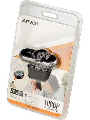 Веб-камера A4Tech PK-920H 1920x1080, 30 кадр/с, USB Type-A, микрофон (шумоподавление)