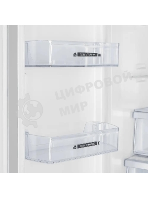 Холодильник Maunfeld MFF181NFB черный глянцевый, трехкамерный, 333/164л, морозилка сбоку, No Frost, Side by Side