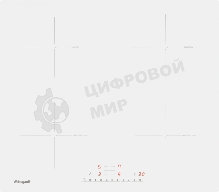 Индукционная варочная панель Weissgauff HI 632 белый