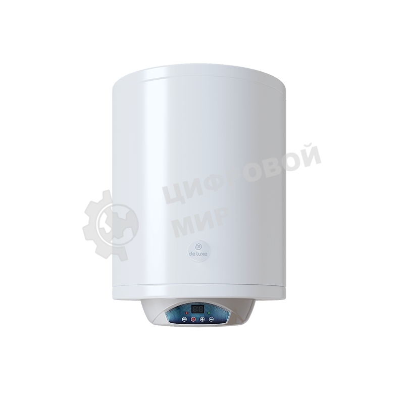 Водонагреватель De Luxe W50V2 - белый Мощность - 1,5 кВт Объем, л - 50 Размеры, мм - высота/диаметр – 588/430