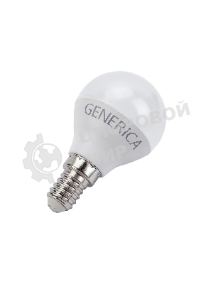Лампа светодиодная GENERICA LL-G45-10-230-40-E14-G G45 10 Вт шар 4000К E14 230В