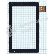 Сенсорное стекло (тачскрин) TM619-C-F (183x110 мм), черное