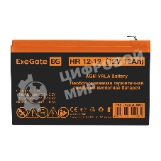 Батарея для ИБП ExeGate HR 12-12 (12V 12Ah 1251W), клеммы F2